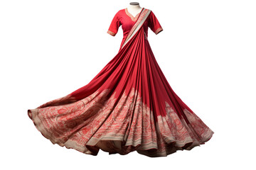 Cultural Marvel Anarkali Suit Heritage isolated on transparent background