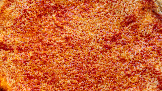 Fototapeta pizza, textur, margherita, dettaglio, mozzarella, pomodoro, sugo, macro, zoom, bolle, texture, fuoco, rosso, esempio, colore, arte, design, ustione, sfondo, inferno, materiale, fiamma, grunge, aliment