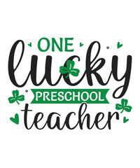 One lucky preschool teacher St patricks day