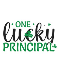 Fototapeta premium One lucky principal St patricks day