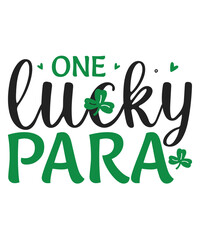 One lucky para St patricks day