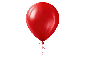 red balloon isolated on transparent background