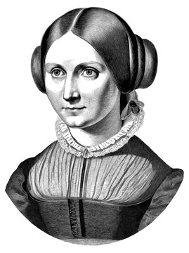 Portrait Charlotte Bronte, generative AI