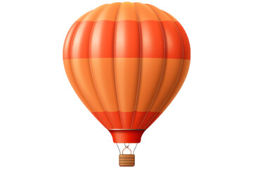 hot air balloon on transparent background