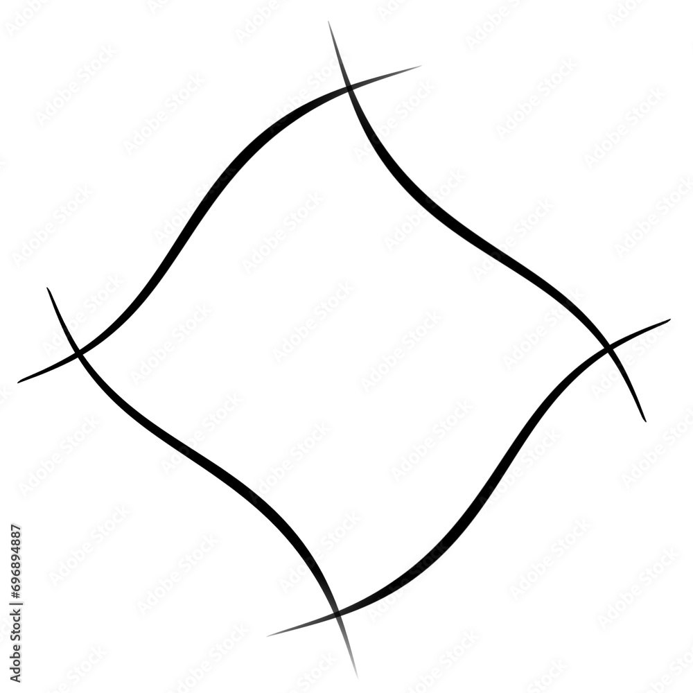 Poster barbed wire frame on transparent background png file for ornament design square element