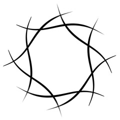 barbed wire frame on transparent background png file for ornament design square element 