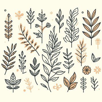 Free vector seamless floral pattern on uniform background