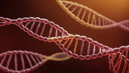 Papier Peint photo Helix Bridge Detailed Closeup of Complex DNA