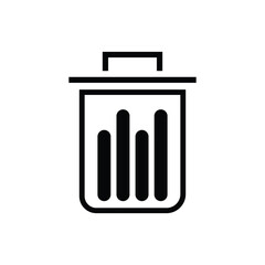 trash icon, garbage icon ,Bin icon, vector design.