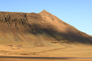 Fototapeta na wymiar Viewpoint on mountain in the Austurland region of Iceland
