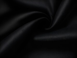 Fototapeta premium Black Slick Fabric Texture Background 