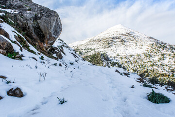Snow and winter for the Arabs, snowfall in Jijel state, Algeria, the Maghreb, snow in the Arab...
