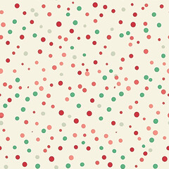 Seamless pattern, tileable festive polka dot country style print for dotted wallpaper, holiday wrapping paper, scrapbook, dots fabric and product design