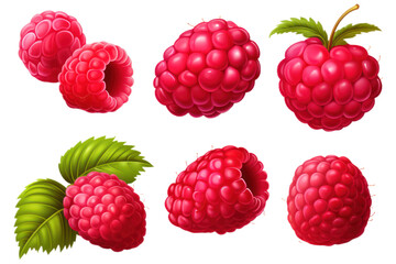 raspberry on transparent background