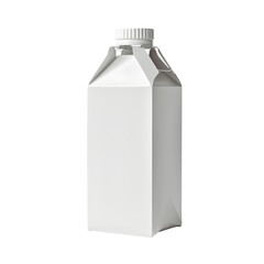mock up empty milk carton on transparent background PNG
