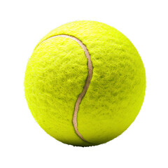 Tennis ball on transparent background PNG