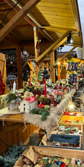 Szczecin, Poland - December, 16, 2023: Christmas market on Flower Alley. Gingerbread, chocolate,...