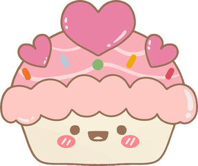cupcake with heart
