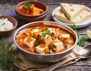 Paneer Curry or paneer butter masala