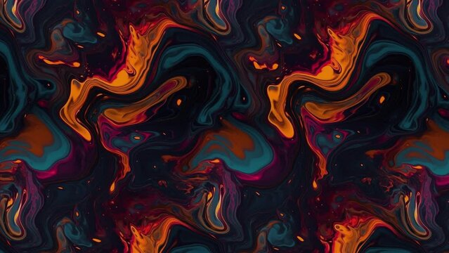 Abstract futuristic animated lava shape background, loopable element, 3D animation, 4K
