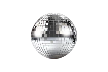 Fotobehang disco ball isolated on transparent background © transparentfritz