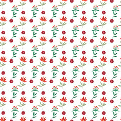 Free vector hand drawn small flowers pattern design