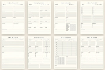 Minimalist Meal Planner template