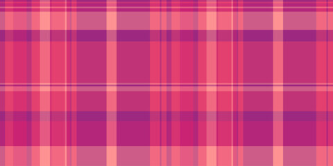 Business textile texture seamless, anniversary tartan vector background. Cosy plaid check fabric pattern in pink and red colors.