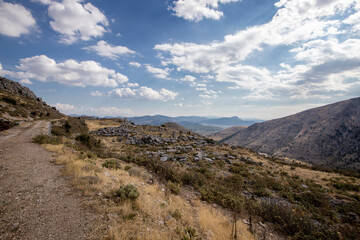 Sagalassos ancient city near Burdur, Turkey. Ruins of the Upper Agora in the roman city.