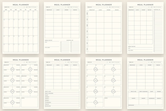 Minimalist Meal Planner