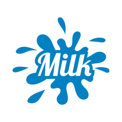 Fresh milk logo concept. Milk logo isolated vector emblem