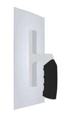 Metal trowel tool. vector illustration
