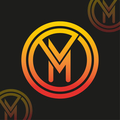 M logo design 