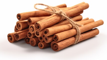 cinnamon sticks no watermarks front Ai Generative - obrazy, fototapety, plakaty