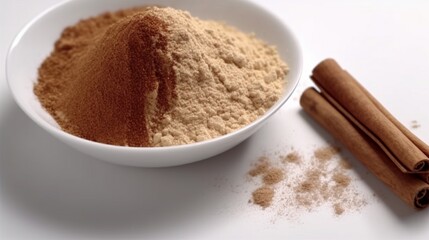 cinnamon sticks no watermarks front Ai Generative