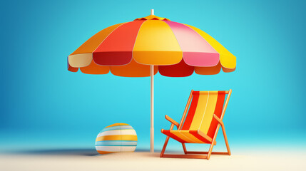 Creative vacation concept. Beach, pool or travel idea.