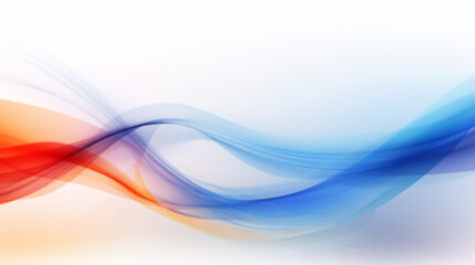 Obraz premium Abstract background with glowing wavy lines in blue and red colors. Digital technology rhythm wave line poster wallpaper