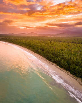 Beautiful sunrise in Miches, Dominican Republic