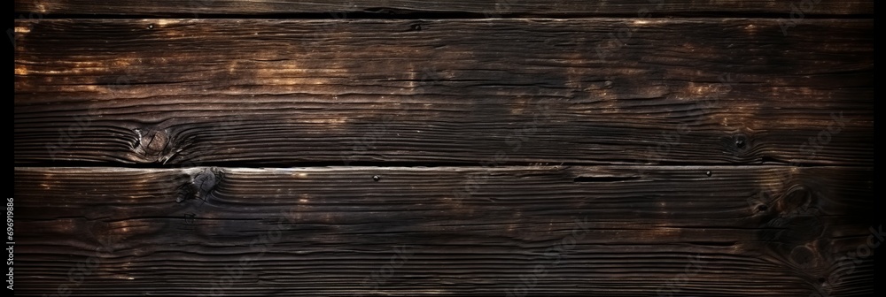 Poster Captivating dark wood background with intricate texture for design projects and compositions