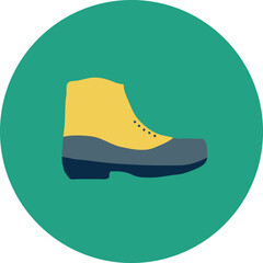 yellow boots. travel icon png, travel icon vector, travel icon symbols. move, trip, ride, touring, globetrotting, vacation, tour, traverse, journey vector icon.