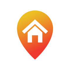 Real Estate logo, Builder logo, Roof Construction logo design template vector illustration