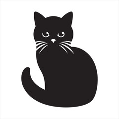 Radiant Sunset Dreams: Cat Silhouette in Warm Twilight, Nature's Palette Adorns Whiskered Beauty
