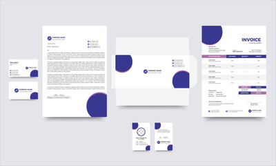 Stationery Design Letterhead Business Card Invoice Envelope Design. Branding Identity Design.