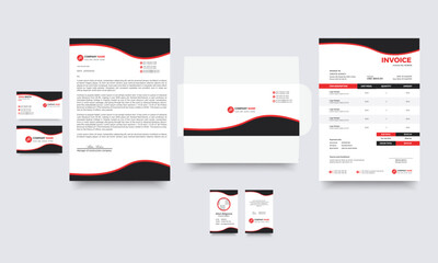 Stationery Design Letterhead Business Card Invoice Envelope Design. Branding Identity Design.