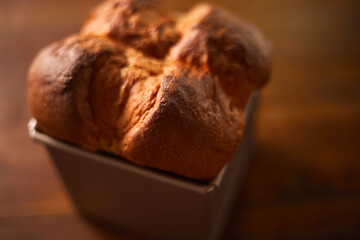 Japanese Shokupan bread loaf