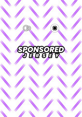 Soccer jersey pattern design. Geometric pattern on blue abstract background for soccer kit, football kit or sports uniform. T-shirt mockup template. Fabric pattern. Sport background