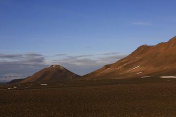 View on a mountain in the Austurland region of Iceland