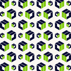 Fototapeta na wymiar Hexagon repeating cute seamless pattern vector illustration