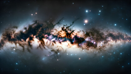 Milky Way galaxy, capturing its vast and mesmerizing beauty