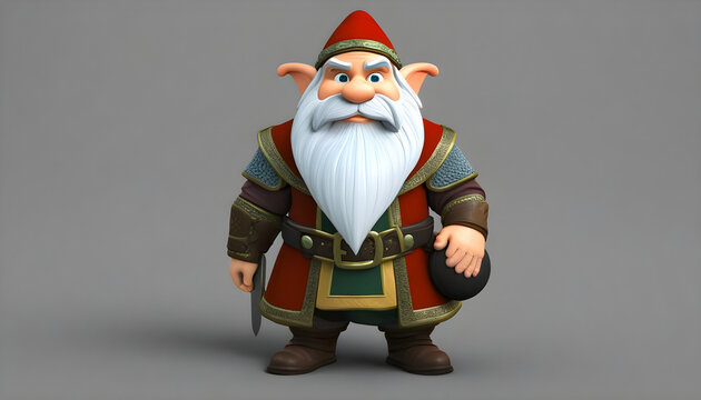 3d dwarf smith-game cartoon